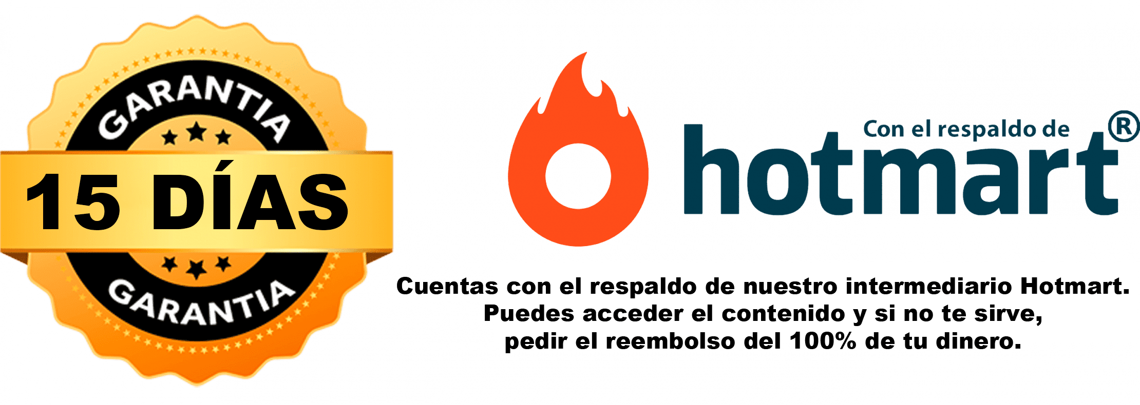 Garantía 15 días Hotmart