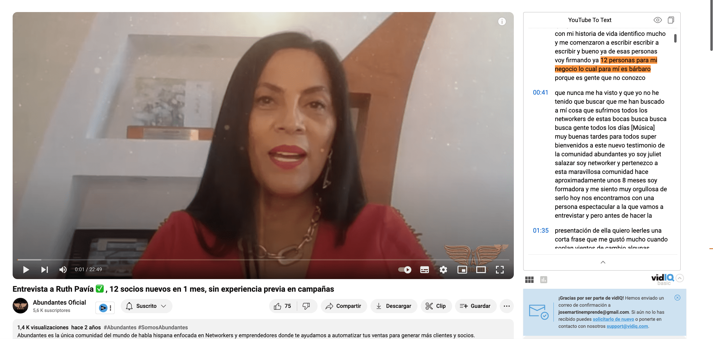 Ruth Pavia 12 nuevos socios en 1 mes, sin experiencia previa en campañas Ruth Pavia 12 nuevos socios en 1 mes, sin experiencia previa en campañas